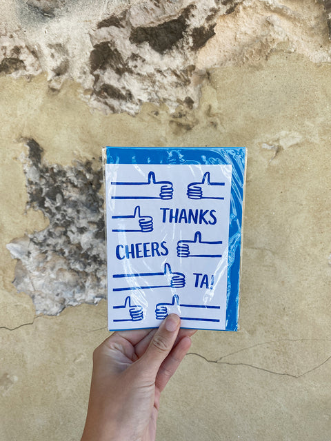 'Thanks, Cheers, Ta' Gift Card