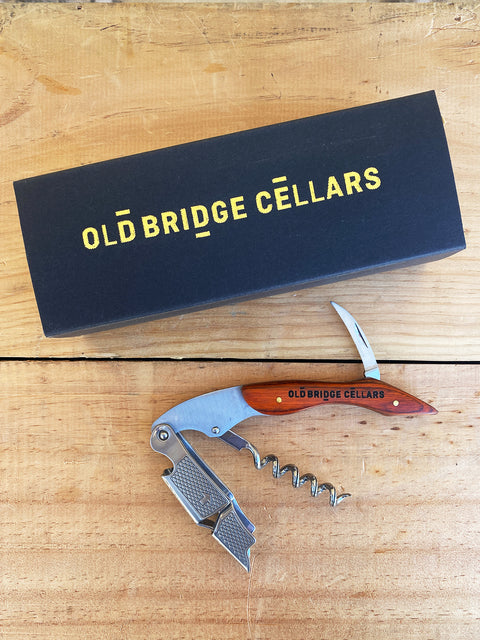 Old Bridge Cellars Wooden Corkscrew